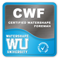 Certified Watershape Foreman badge